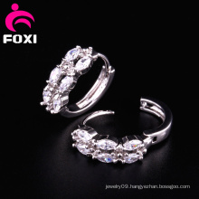 Shining Gemstone Ring Type Earring Design